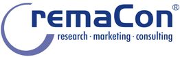 remainder: Logo mit Schriftzug „remaCon“ und Untertitel „research • marketing • consulting“.