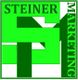 Grünes "Steiner Marketing" Logo mit stilisiertem Buchstaben "S" in einem quadratischen Rahmen.