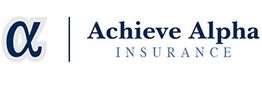 Achieve Alpha Insurance logo featuring a stylized alpha symbol on the left.