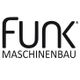 Logo des Unternehmens "Funk Maschinenbau" in schwarzer Schrift auf weißem Hintergrund.