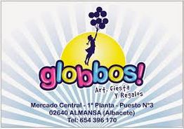 Globbos! Arte, fiesta y regalos. Dirección en Almansa, Albacete. Teléfono: 654 396 170.