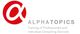 Logo von Alphatopics mit rotem "a" und Text: "Training and Individual Consulting Services".