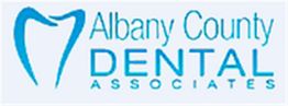 Logo of Albany County Dental Associates with a tooth graphic on the left.