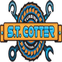 Logo with text "S.T. Cotter" and wrench designs.