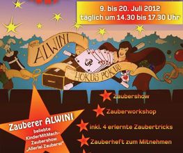 Vom 09. - 20. Juli 2012 findet zum 3. Mal die Zauber-Ferien-Freizeit mit Zauberer Alwini im Zauberke