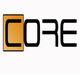 Logo mit dem Wort "CORE", wobei das "C" in einem orangefarbenen Quadrat erscheint.