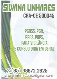 Cartão de visita com informações de consultoria em vigilância e contato.