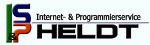 Logo mit Text: "Internet- & Programmierservice HELDT".