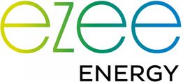 Logo: "ezee ENERGY" in grüner und blauer Schrift.