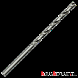 Metaalboor tegen een witte achtergrond met het logo van boorkopen.nl rechtsonder.