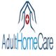 Adult Home Care logo featuring hands with a medical cross.