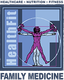 Logo with Vitruvian Man holding dumbbells, text "HealthFit" on the left.