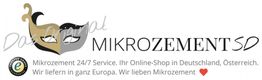 Logo von Mikrozemet SD mit Text zu Service und Lieferung in Europa. Herz-Icon daneben.