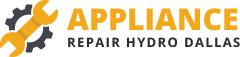 Yellow wrench and gear logo for Appliance Repair Hydro Dallas.
