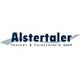 Logo von Alstertaler Fenster & Türentechnik GmbH, blauer Text auf weißem Hintergrund.