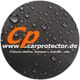 Logo mit Wassertröpfchen, orange "Cp", Text: "www.carprotector.de, Polituren, Wachse, Shampoos".