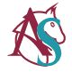 Logotipo con letras "A" y "S" superpuestas en forma de caballo.