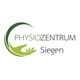 Grünes Logo "Physiozentrum Siegen" mit stilisierter Hand und Kreis.