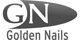 Logo mit den Buchstaben "GN" und Text "Golden Nails".