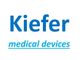 Text: "Kiefer medical devices" in blauer Schrift auf weißem Hintergrund.