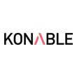 Logo mit Text "KONABLE", wobei das "A" durch ein rotes dreieckiges Symbol ersetzt ist.