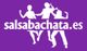 Siluetas bailando salsa con texto "salsabachata.es" sobre fondo morado.