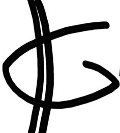 Schwarze, geschwungene Linien auf weißem Hintergrund, die ein abstraktes Muster bilden.