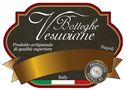 Etichetta "Botteghe Vesuviane", prodotto artigianale, con bandiera italiana e medaglia argento.