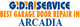 Logo of G.D.R Service with blue text on orange and white background.