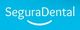 Texto "SeguraDental" en fondo azul, con una sonrisa estilizada debajo.