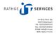 Rathge IT Services-Logo mit Kontaktinformationen: Adresse, Telefon, Fax, E-Mail und Web.