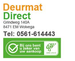 Deurmat Direct contactinformatie: Grindweg 140A, Wolvega. Tel: 0561-614443. CBW-erkenning.