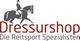Logo mit Reiter auf Pferd. Text: "Dressurshop - Die Reitsport Spezialisten".