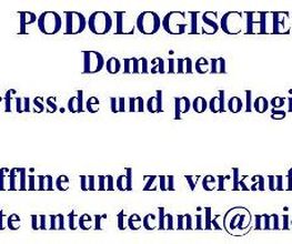 Podologie Domainen zu verkaufen