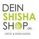 Logo mit Text: "Dein Shisha Shop.de" und "Groß- & Einzelhandel" in Grün und Schwarz.