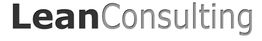 Textgrafik mit dem Wort "LeanConsulting" in verschiedenen Grautönen.