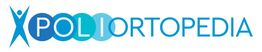 Logo "Poliortopedia" con figura stilizzata di una persona a sinistra.