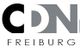 CDN Freiburg Logo in Schwarz und Grau.