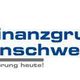 Logo mit Text: baufinanzgruppe-braunschweig.de, darunter "So geht Finanzierung heute!".