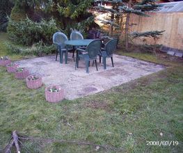 Terrasse nach Begradigung