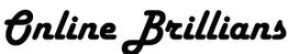 Text in cursive font: "Online Brillians".