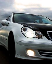 Mercedes C-Klasse in weiss matt