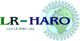 Logo mit Weltkugel, Text "LR-HARO", Webseite www.LR-HARO.com. Kreismuster um die Weltkugel.