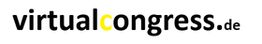 Logo mit dem Text "virtualcongress.de", wobei das "c" gelb und die übrigen Buchstaben schwarz sind.