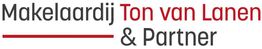 Logo van Makelaardij Ton van Lanen & Partner in zwarte en rode letters.