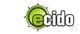 Logo mit grünem Kreis und Text "ecido" in schwarz-weißer Schrift.