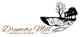 Logo of Drumore Mill Banquet & Retreat with a mill, tree, and waterfall illustration.