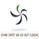 Logo of a company named Sylmar Carpet and Air Duct Cleaning, with a green and blue swirl design.