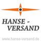 Logo von Hanse-Versand mit orangefarbenem Kompass und Website-URL www.hanse-versand.de.