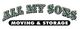 All My Sons Moving & Storage logo with green text on a white background.